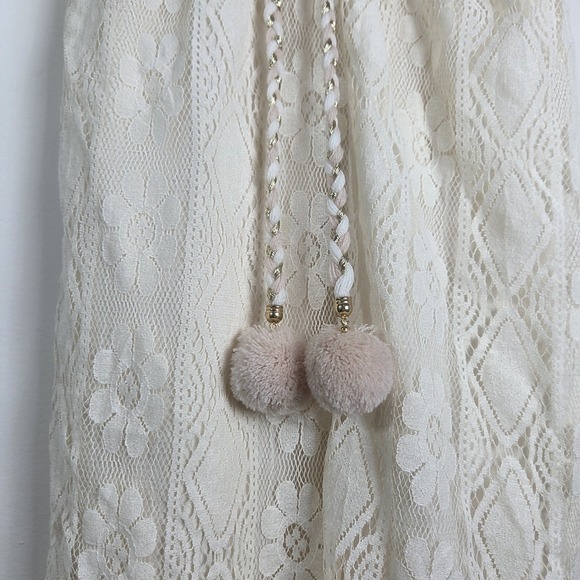 Cupshe NWT Crochet Dress Swim Coverup Boho Coquette Fairy Dainty Cream Medium - Picture 15 of 16